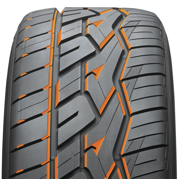Tapered edges on Nitto's SUV and CUV performance tire