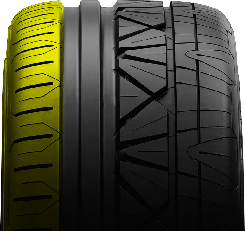 inner shoulder of Nitto's luxury performance tire