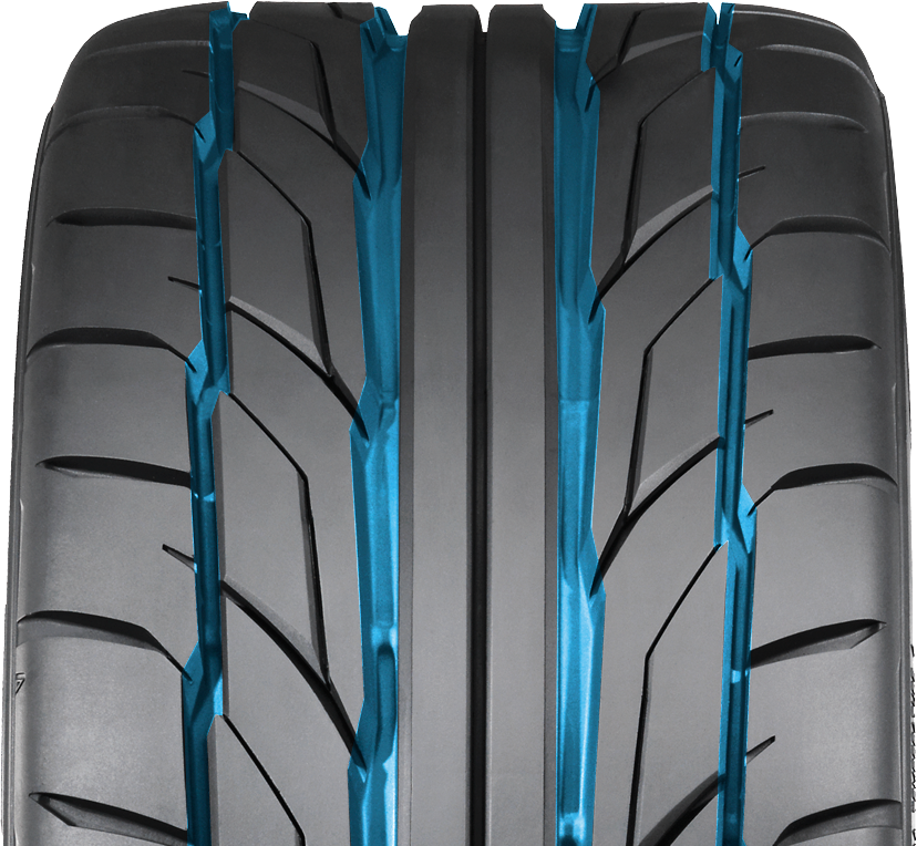 Quatre rainures circonférentielles 