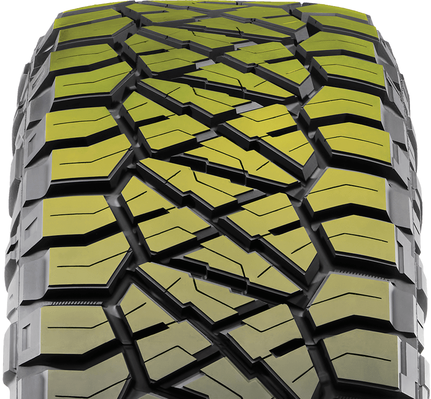 bande de roulement sur le pneu de trail de Nitto