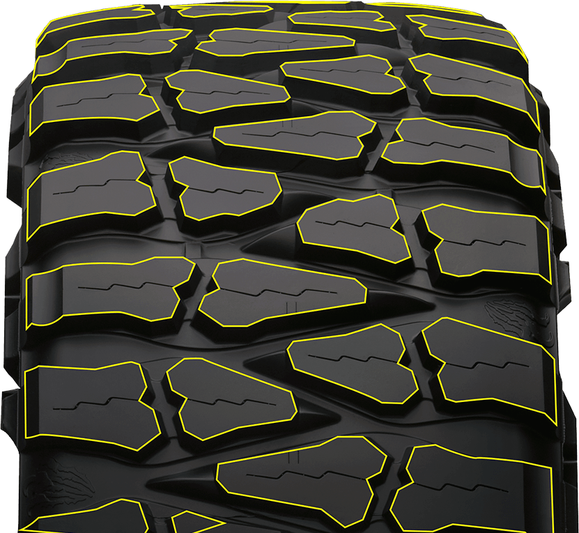 bloc de bande de roulement du pneu extrême boue de Nitto